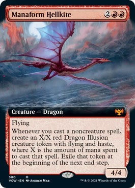 Image for Manaform Hellkite (Extended Art) (380) (Innistrad: Crimson Vow) - Magic: The Gathering