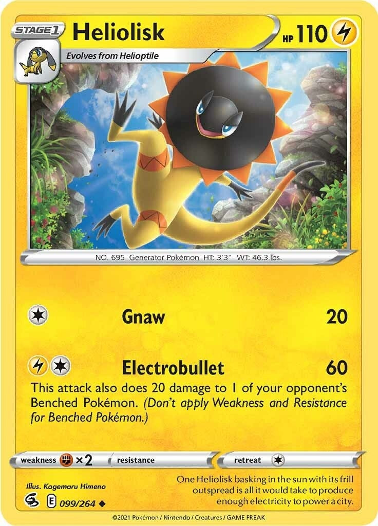 Image for Heliolisk (099/264) (SWSH08: Fusion Strike) - Pokemon