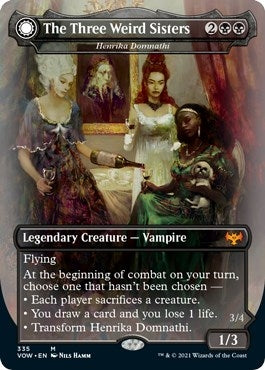 Image for The Three Weird Sisters - Henrika Domnathi (335) (Innistrad: Crimson Vow) - Magic: The Gathering