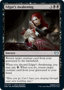 Image for Edgar's Awakening (110) (Innistrad: Crimson Vow) - Magic: The Gathering