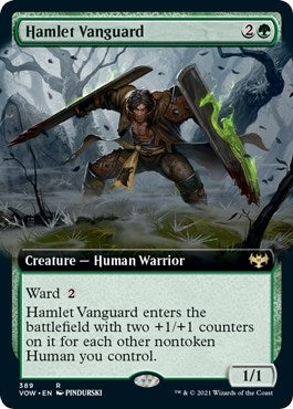Image for Hamlet Vanguard (Extended Art) (389) (Innistrad: Crimson Vow) - Magic: The Gathering