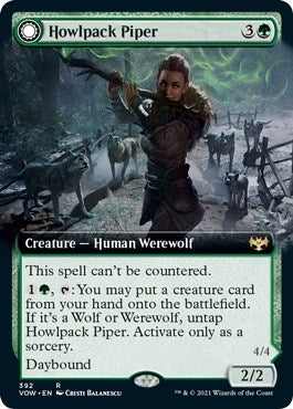 Image for Howlpack Piper (Extended Art) (392) (Innistrad: Crimson Vow) - Magic: The Gathering