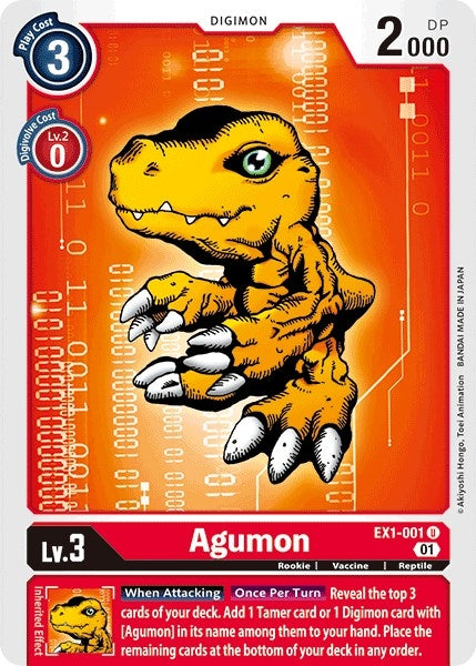 Image for Agumon (EX1-001 U) (Classic Collection) - Digimon Card Game