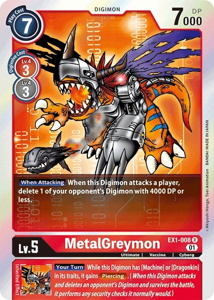 Image for MetalGreymon (EX1-008 R) (Classic Collection) - Digimon Card Game