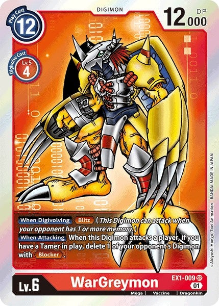 Image for WarGreymon (EX1-009 SR) (Classic Collection) - Digimon Card Game