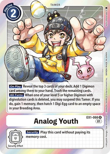 Image for Analog Youth (EX1-066 R) (Classic Collection) - Digimon Card Game