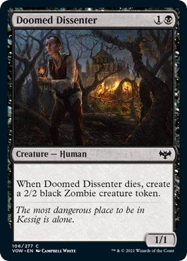 Image for Doomed Dissenter (106) (Innistrad: Crimson Vow) - Magic: The Gathering