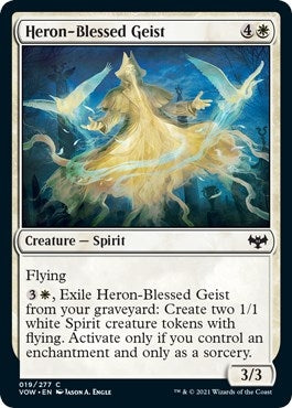 Image for Heron-Blessed Geist (19) (Innistrad: Crimson Vow) - Magic: The Gathering