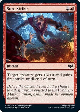 Image for Sure Strike (179) (Innistrad: Crimson Vow) - Magic: The Gathering
