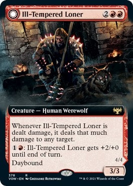 Image for Ill-Tempered Loner (Extended Art) (378) (Innistrad: Crimson Vow) - Magic: The Gathering