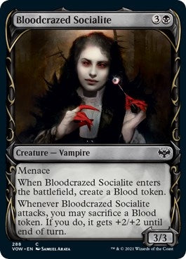 Image for Bloodcrazed Socialite (Showcase) (288) (Innistrad: Crimson Vow) - Magic: The Gathering