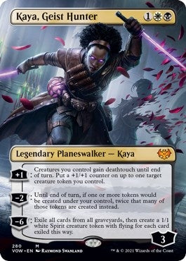 Image for Kaya, Geist Hunter (Borderless) (280) (Innistrad: Crimson Vow) - Magic: The Gathering