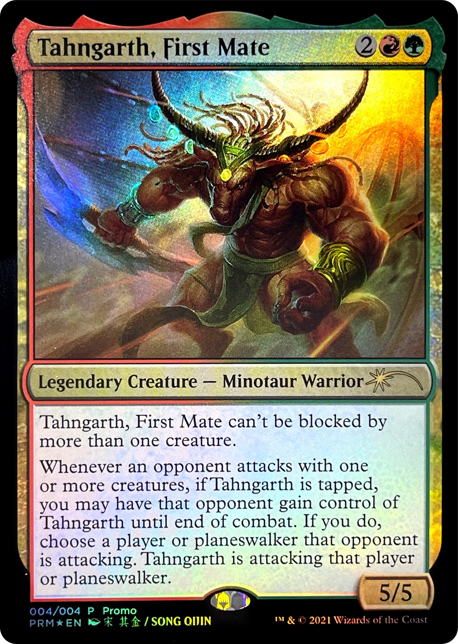 Image for Tahngarth, First Mate (4) (Unique and Miscellaneous Promos) - Magic: The Gathering