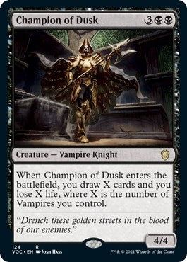 Image for Champion of Dusk (124) (Commander: Innistrad: Crimson Vow) - Magic: The Gathering