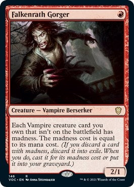 Image for Falkenrath Gorger (146) (Commander: Innistrad: Crimson Vow) - Magic: The Gathering