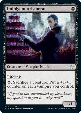 Image for Indulgent Aristocrat (130) (Commander: Innistrad: Crimson Vow) - Magic: The Gathering