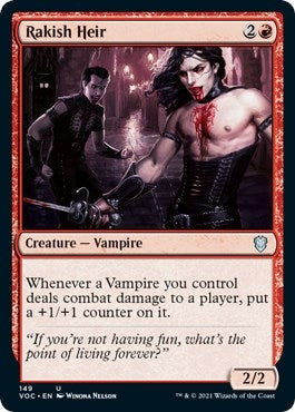 Image for Rakish Heir (149) (Commander: Innistrad: Crimson Vow) - Magic: The Gathering
