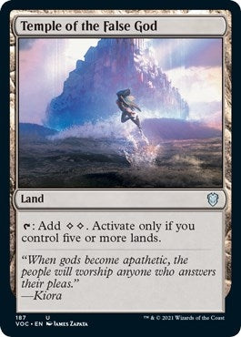 Image for Temple of the False God (187) (Commander: Innistrad: Crimson Vow) - Magic: The Gathering