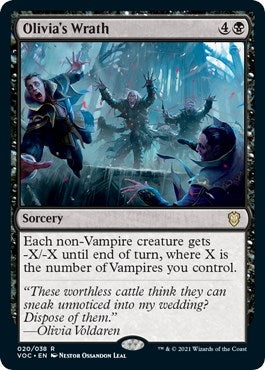 Image for Olivia's Wrath (20) (Commander: Innistrad: Crimson Vow) - Magic: The Gathering