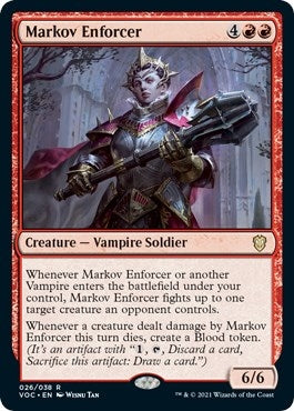 Image for Markov Enforcer (26) (Commander: Innistrad: Crimson Vow) - Magic: The Gathering