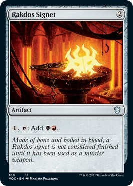 Image for Rakdos Signet (166) (Commander: Innistrad: Crimson Vow) - Magic: The Gathering