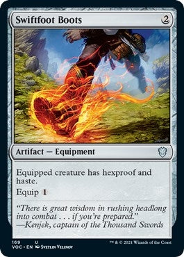 Image for Swiftfoot Boots (169) (Commander: Innistrad: Crimson Vow) - Magic: The Gathering