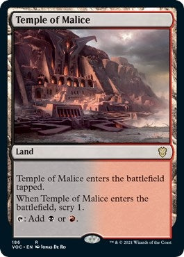 Image for Temple of Malice (186) (Commander: Innistrad: Crimson Vow) - Magic: The Gathering