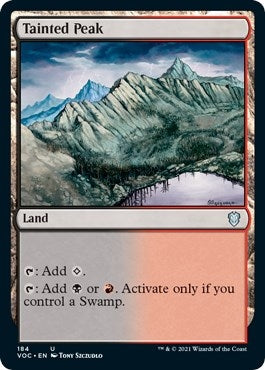 Image for Tainted Peak (184) (Commander: Innistrad: Crimson Vow) - Magic: The Gathering