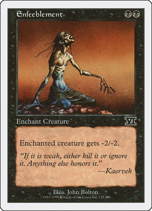 Image for Enfeeblement (125) (Classic Sixth Edition) - Magic: The Gathering