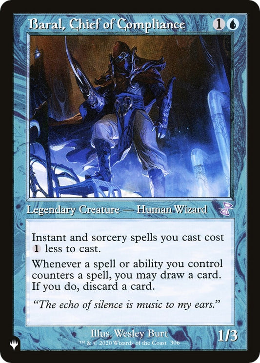 Image for Baral, Chief of Compliance (306/289) (The List Reprints) - Magic: The Gathering