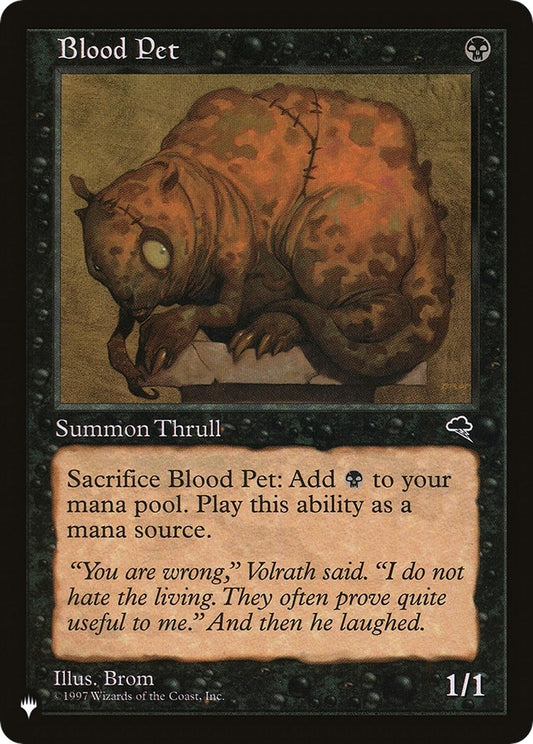 Image for Blood Pet (The List Reprints) - Magic: The Gathering