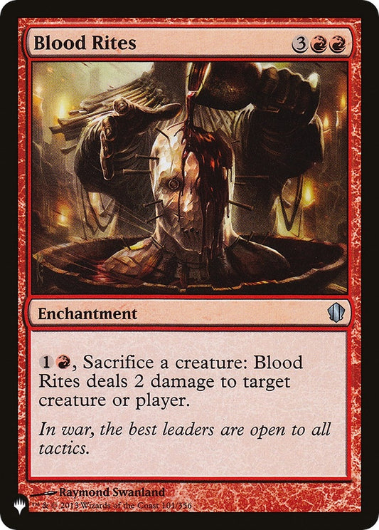 Image for Blood Rites (101/356) (The List Reprints) - Magic: The Gathering