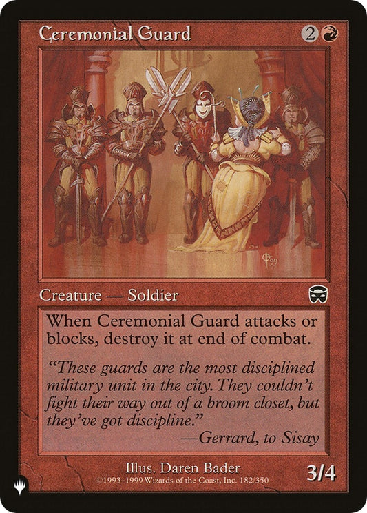 Image for Ceremonial Guard (182/350) (The List Reprints) - Magic: The Gathering
