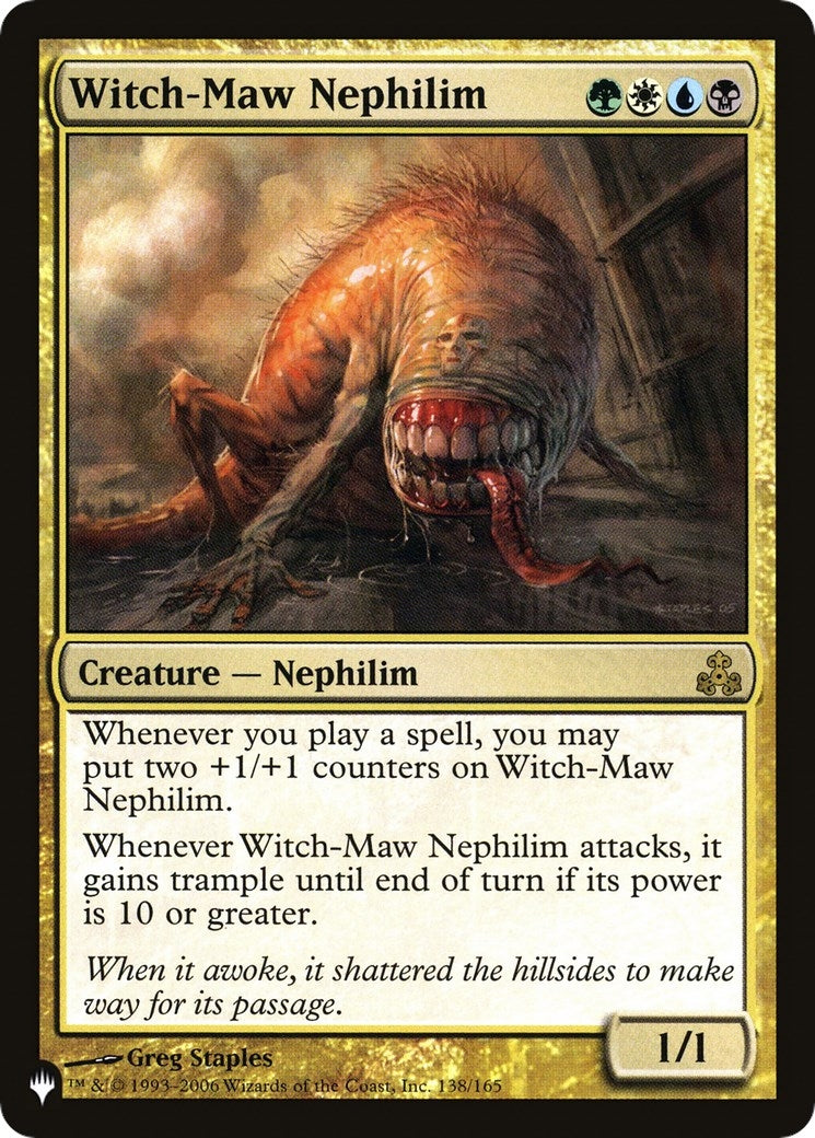Image for Witch-Maw Nephilim (138/165) (The List Reprints) - Magic: The Gathering