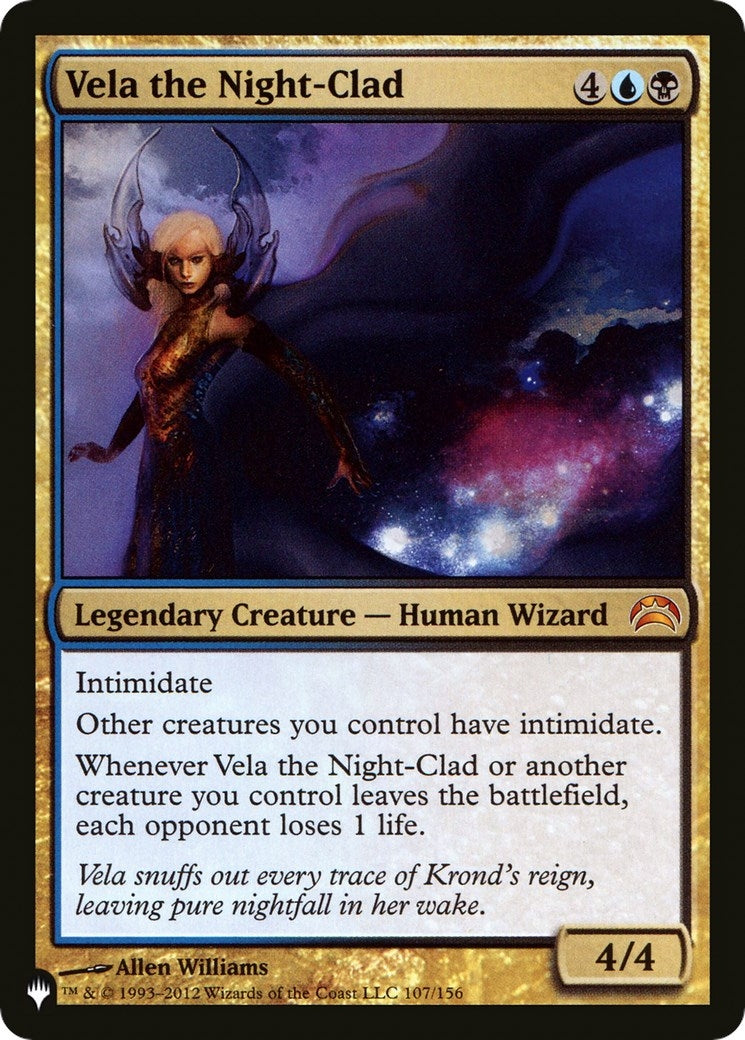Image for Vela the Night-Clad (107/156) (The List Reprints) - Magic: The Gathering