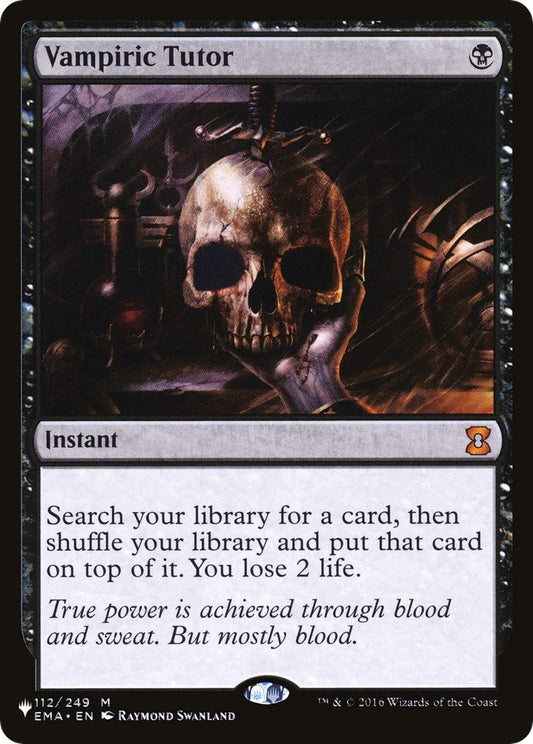 Image for Vampiric Tutor (112/249) (The List Reprints) - Magic: The Gathering