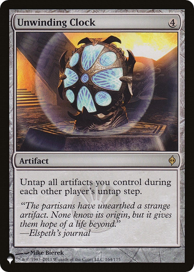 Image for Unwinding Clock (164/175) (The List Reprints) - Magic: The Gathering