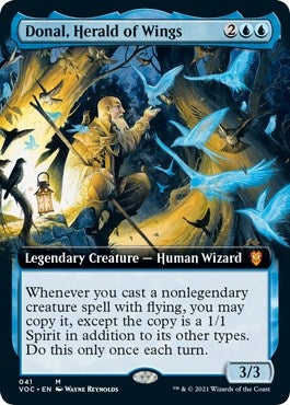 Image for Donal, Herald of Wings (Extended Art) (41) (Commander: Innistrad: Crimson Vow) - Magic: The Gathering