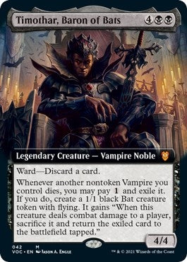 Image for Timothar, Baron of Bats (Extended Art) (42) (Commander: Innistrad: Crimson Vow) - Magic: The Gathering