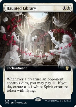 Image for Haunted Library (Extended Art) (44) (Commander: Innistrad: Crimson Vow) - Magic: The Gathering