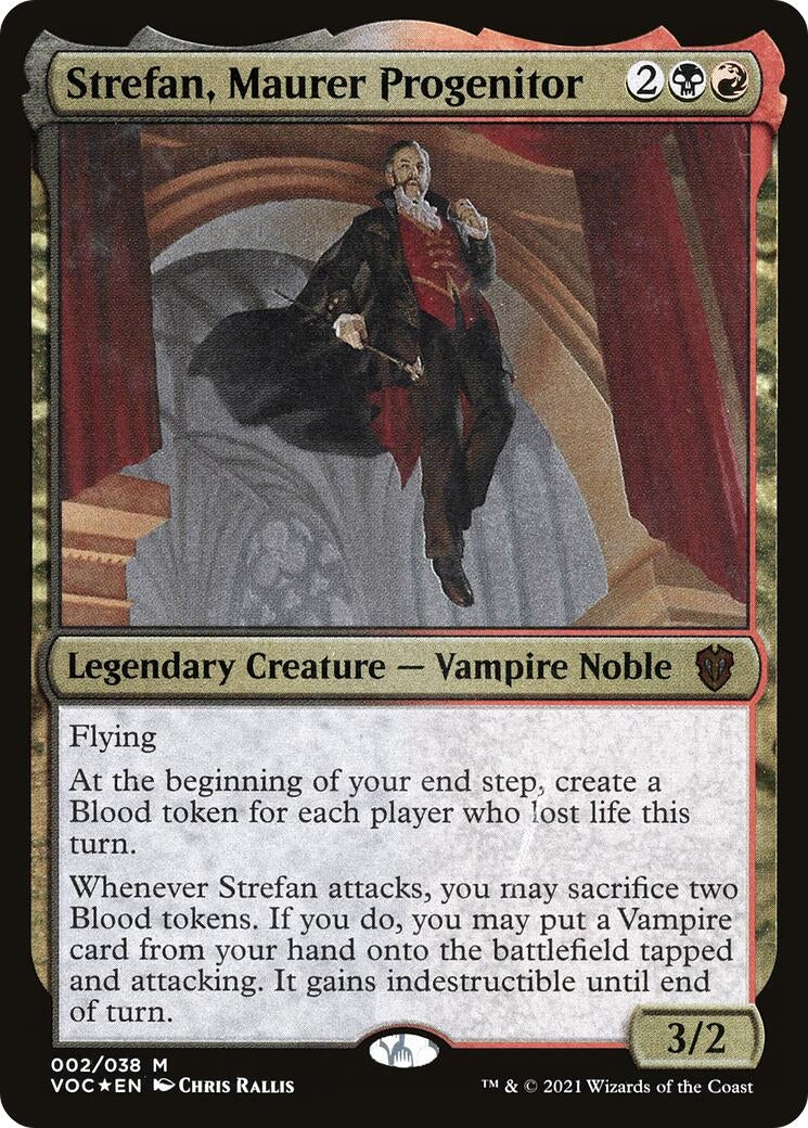 Image for Strefan, Maurer Progenitor (Display Commander) - Thick Stock (2) (Commander: Innistrad: Crimson Vow) - Magic: The Gathering