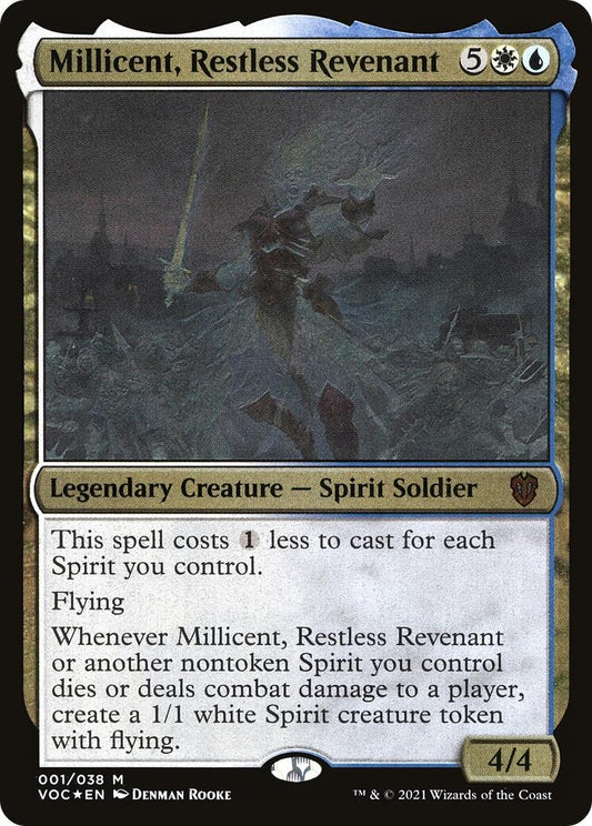 Image for Millicent, Restless Revenant (Display Commander) - Thick Stock (1) (Commander: Innistrad: Crimson Vow) - Magic: The Gathering