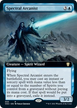 Image for Spectral Arcanist (Extended Art) (53) (Commander: Innistrad: Crimson Vow) - Magic: The Gathering