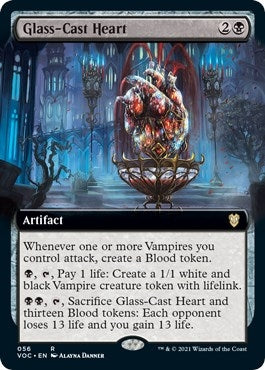 Image for Glass-Cast Heart (Extended Art) (56) (Commander: Innistrad: Crimson Vow) - Magic: The Gathering