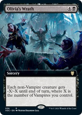 Image for Olivia's Wrath (Extended Art) (58) (Commander: Innistrad: Crimson Vow) - Magic: The Gathering