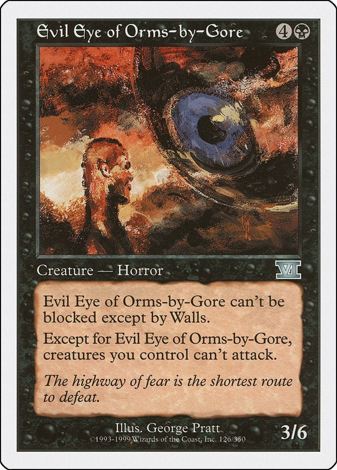Image for Evil Eye of Orms-by-Gore (126) (Classic Sixth Edition) - Magic: The Gathering