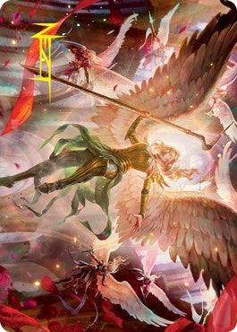 Image for Sigarda's Summons Art Card (Gold-Stamped Signature) (17) (Art Series: Innistrad: Crimson Vow) - Magic: The Gathering