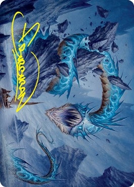 Image for Biolume Serpent Art Card (Gold-Stamped Signature) (20) (Art Series: Innistrad: Crimson Vow) - Magic: The Gathering