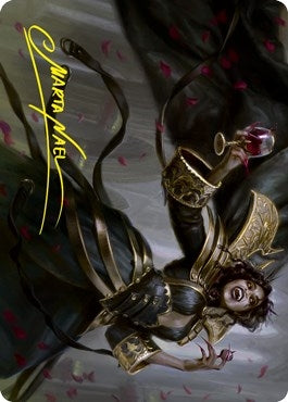 Image for Bloodcrazed Socialite Art Card (Gold-Stamped Signature) (28) (Art Series: Innistrad: Crimson Vow) - Magic: The Gathering