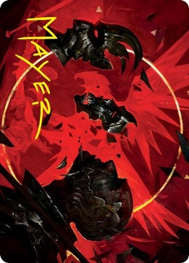 Image for Abrade Art Card (Gold-Stamped Signature) (38) (Art Series: Innistrad: Crimson Vow) - Magic: The Gathering